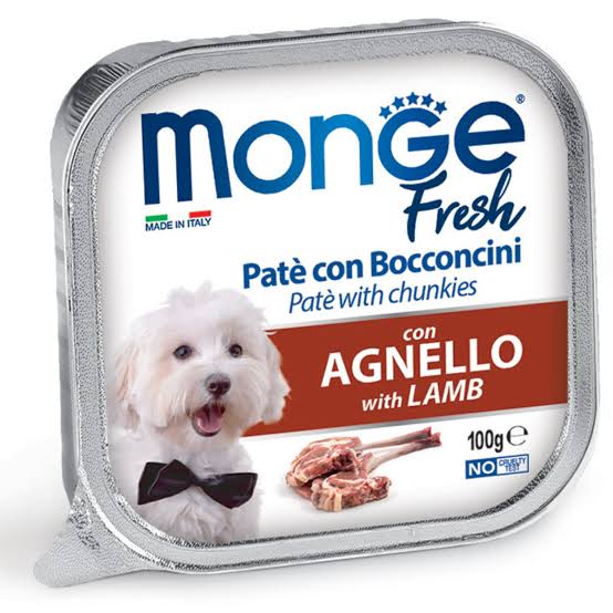 Monge Fresh - Complete Food Adult Lamb (Pâté & Chunkies) Alutray
