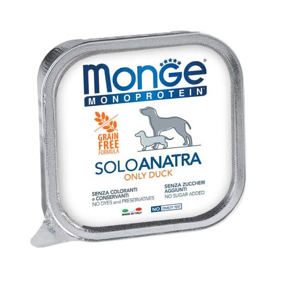 Monge Monoprotein - Complete Food Adult Only Duck (Pâté) Alutray
