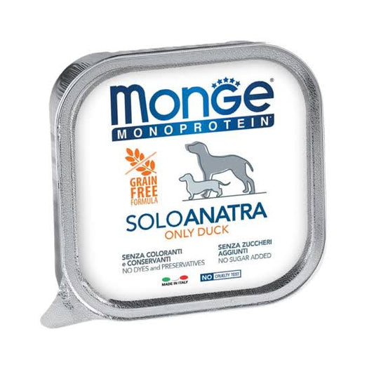 Monge Monoprotein - Complete Food Adult Only Duck (Pâté) Alutray