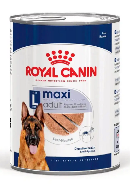 Royal Canin Dog Food Wet MAXI ADULT CANS (12X410G)