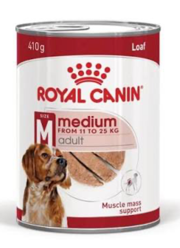 Royal Canin Dog Food Wet MEDIUM ADULT CANS (12X410G)