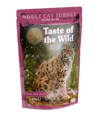 Taste of The Wild Super Premium Wet Food - Grain Free All Life Stagesx000D_ Rocky Mountain (R/C) Chicken & Salmon Chunk Pouch 85grx000D_ (Box of 12)