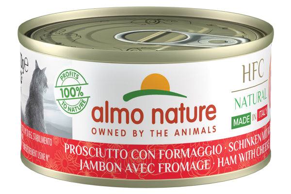 ALMO NATURE - Cat Wet Food HFC NAT. HAM & CHEESE 70GR