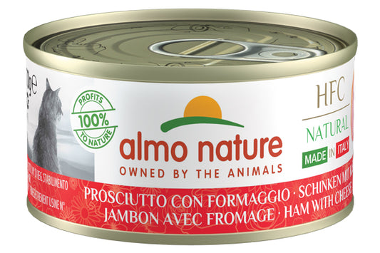 ALMO NATURE - Cat Wet Food HFC NAT. HAM & CHEESE 70GR