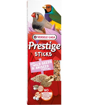 PROPET Versele-Laga Prestige - Snacks Sticks Small Passerines Wild Seeds & Aniseed Topping 2 pieces 60gr
(Pack of 10)