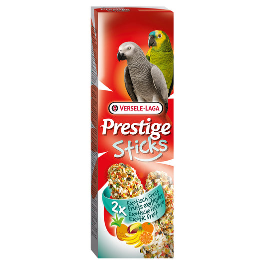 PROPET Versele-Laga Prestige - Snacks Sticks Parrots
Exotic Fruit 2 pieces 140gr
(Pack of 8)
