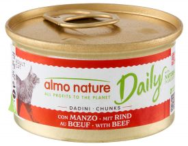 ALMO NATURE - Cat Wet Food DAILY CATS CHUNKS WITH BEEF 85GR