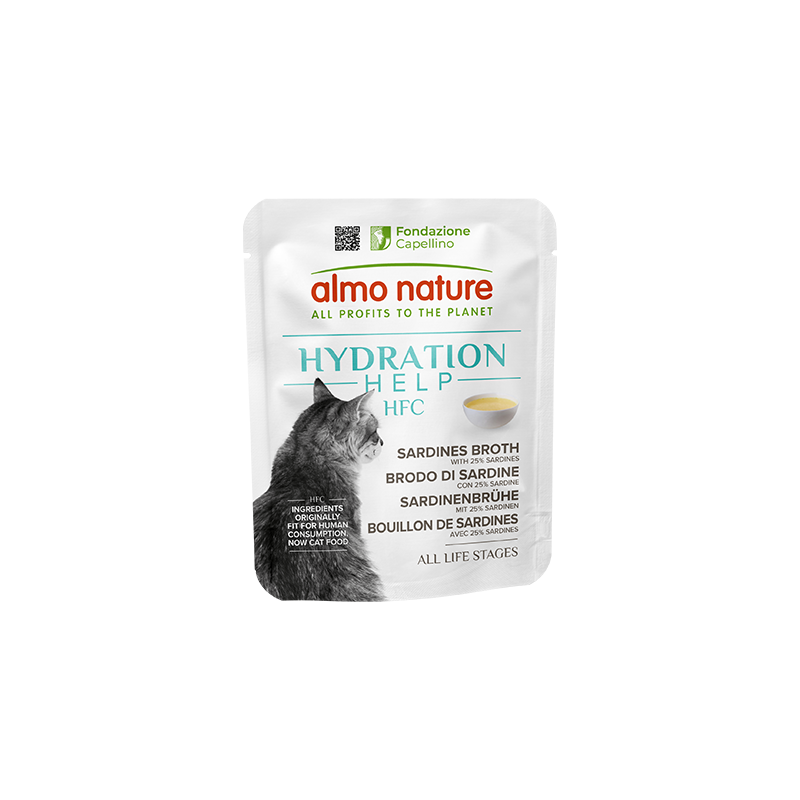 ALMO NATURE - Cat Treats HYDRATION HELP SARDINES BROTH 50GR