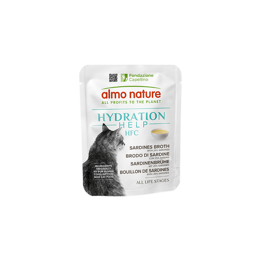ALMO NATURE - Cat Treats HYDRATION HELP SARDINES BROTH 50GR
