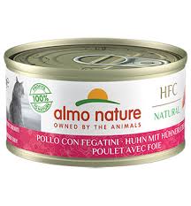 ALMO NATURE - Cat Wet Food HFC NAT. CHICKEN & LIVER 70GR