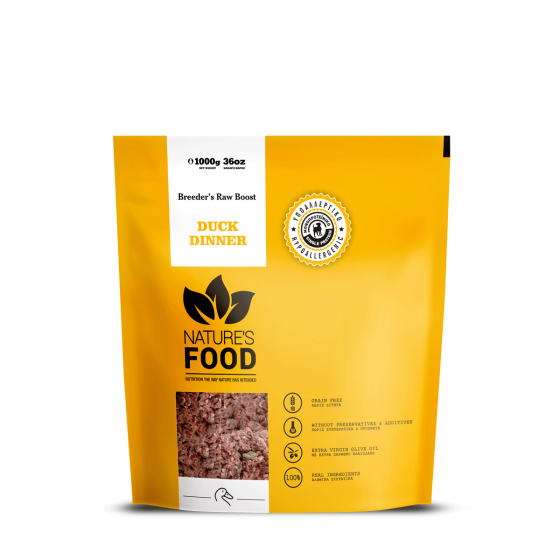 Nature's Food Duck Dinner Breeder's Raw Boost 1kg
