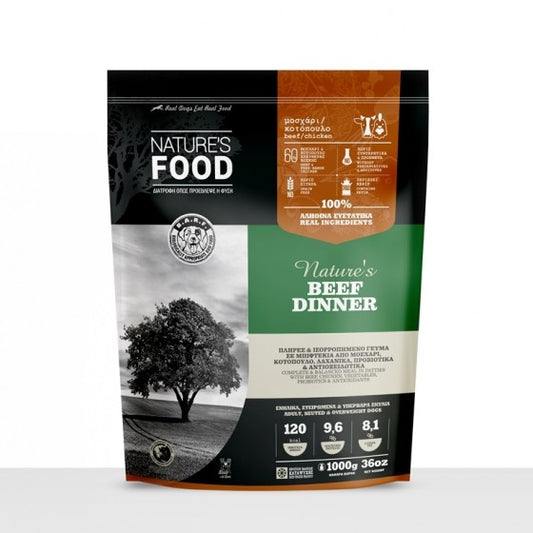 Nature's Food Beef Dinner meatballs 1kg