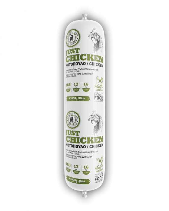 Nature's Food Just Chicken raw dog food